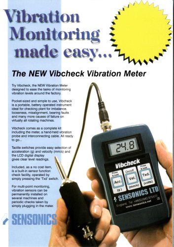 Portable Vibration Meter Condition Monitoring