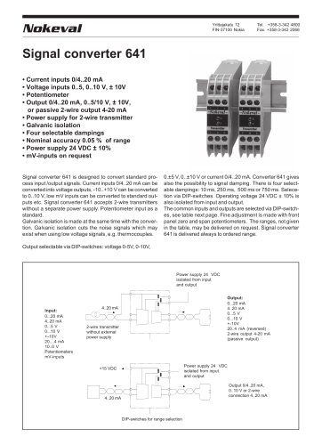 Signal converter 641