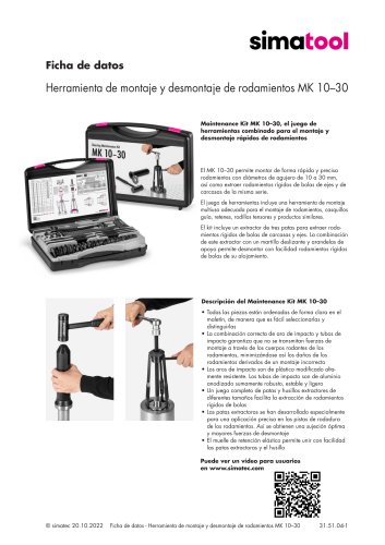 31 51 04 - Technical Data Sheet - MK 10-30 - ES