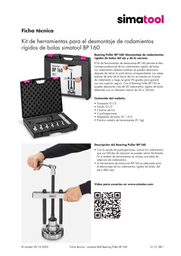31 51 08 - Technical Data Sheet - BP 160 - ES