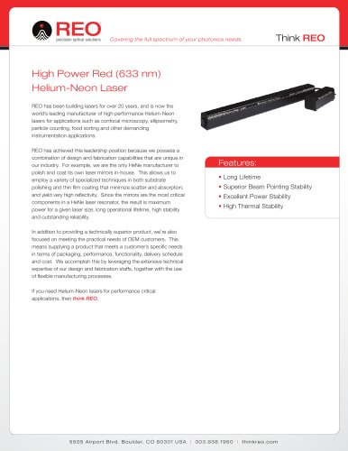 633nm (Red) High Power Laser