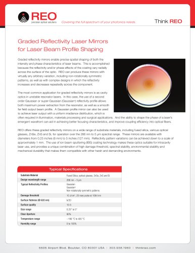 Graded Reflectivity Mirrors