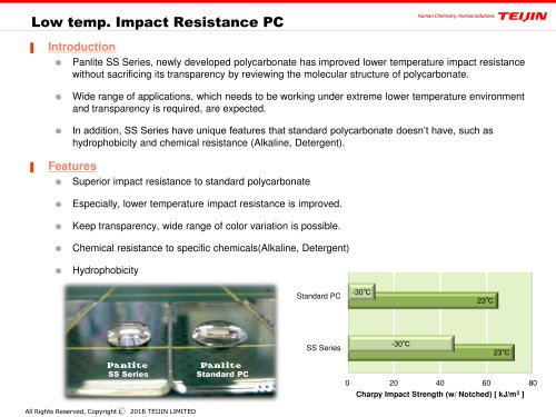 Low temp. Impact Resistance PC