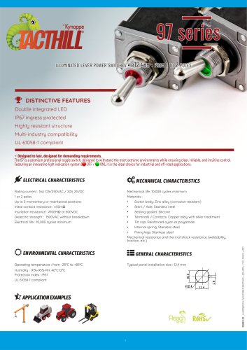 97 Series Lever Switches