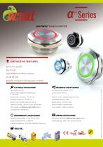 ALFA Short profile vandal resistant pushbuttons
