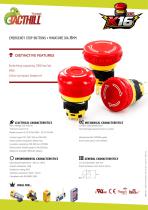 Low-profile emergency stop buttons dia.16mm - K16