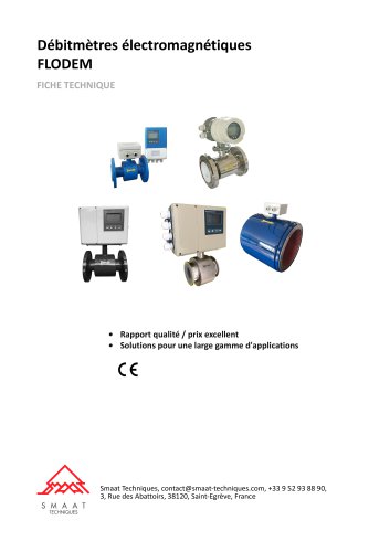 Débitmètres électromagnétiques FLODEM