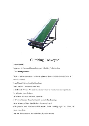 Climbing Conveyor