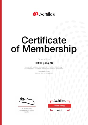 Certificate  of Membership