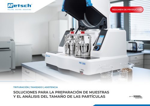 Soluciones para la preparación de muestras y el análisis del tamaño de las partículas