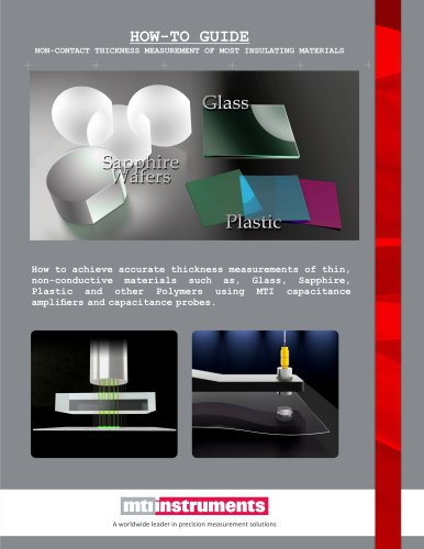 Non conductive material measurement