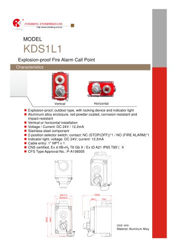 Safety Control- Fire Alarm Call Point (KDS1L1)