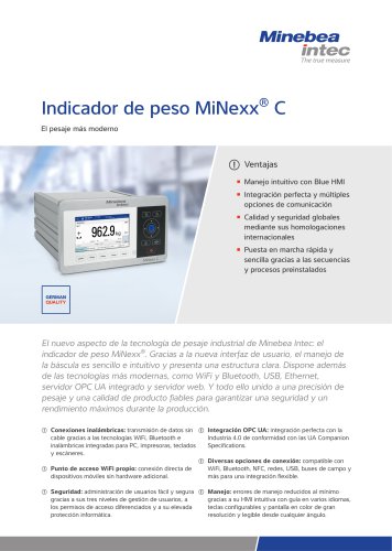 Indicador de peso MiNexx® C