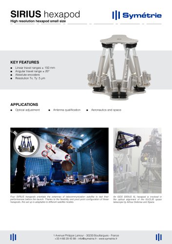 Sirius hexapod