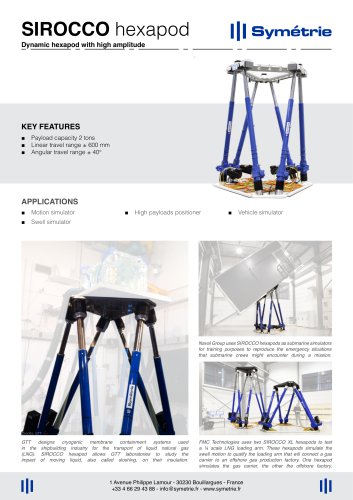 SIROCCO motion hexpaod