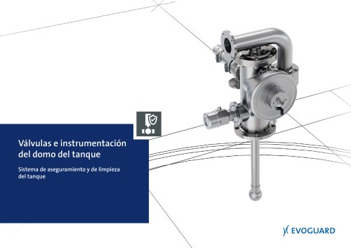 Válvulas e instrumentación del domo del tanque