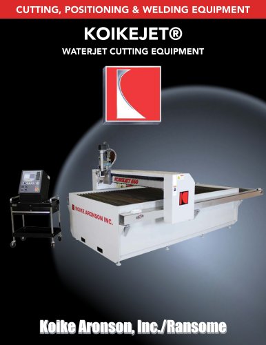 KOIKEJET® WATERJET CUTTING EQUIPMENT