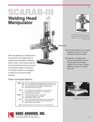 Welding Head Manipulator