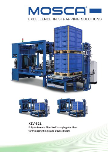 KZV-321 Fully Automatic Side-Seal Strapping Machinefor Strapping Single and Double Pallets