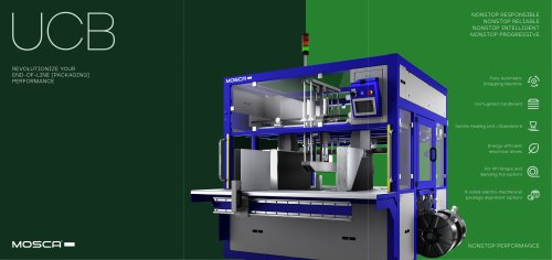 UCB Strapping machine for corrugated cardboards