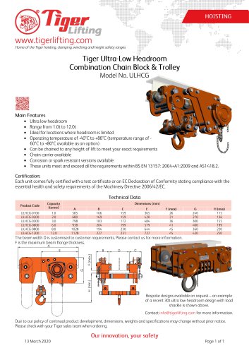 Tiger catalogo sales