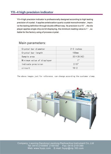 x-ray orientation instrument for sapphire wafer