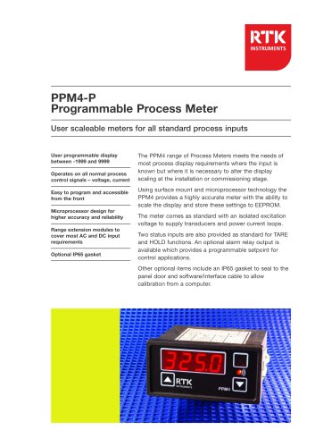 PPM4-P Process Meter