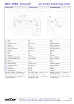 A.C. 3-phase Inverter duty motors MTES - 18
