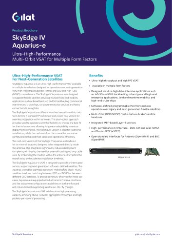 SkyEdge IV Aquarius-e
