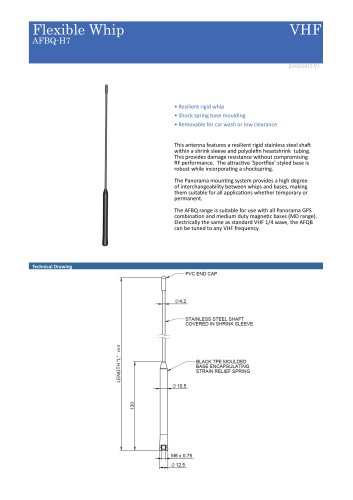 Flexible Whip VHF AFBQ-H7
