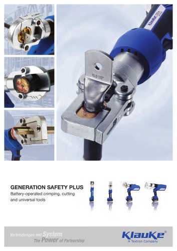 Battery powered hydraulic tools: Generation Safety Plus