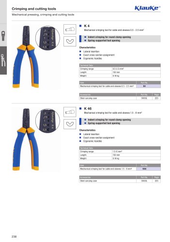 Mechanical crimping tools