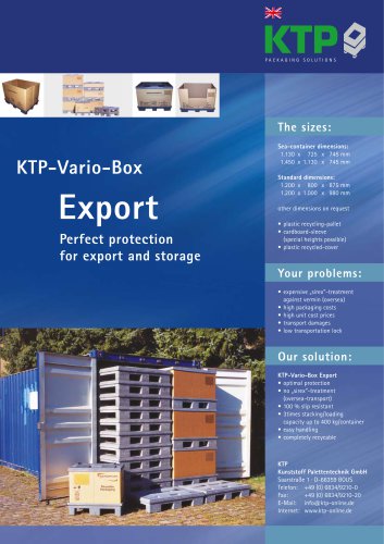 KTP Export-non returnable