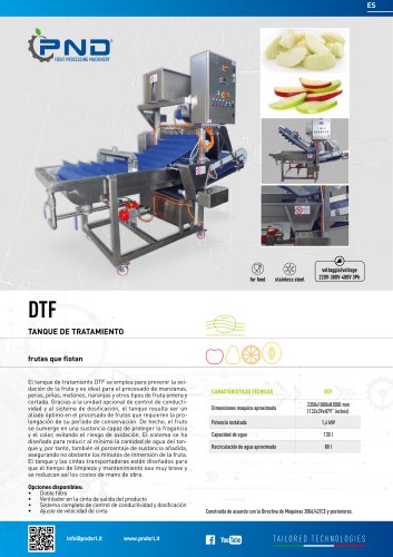 DTF - Ficha t&eacute;cnica