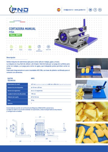 MPC &ndash; Ficha T&eacute;cnica