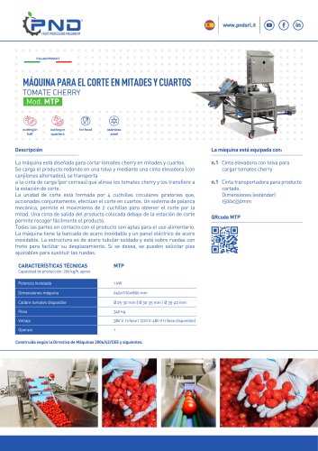 MTP - Ficha T&eacute;cnica