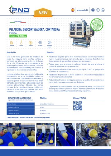 PEARL6 - Ficha t&eacute;cnica