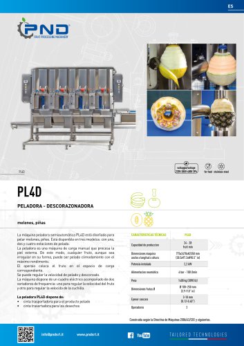 PL1D/PL2D/PL4D - Ficha t&eacute;cnica