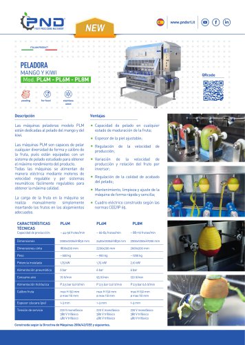 PL8M/6M/4M - Ficha t&eacute;cnica