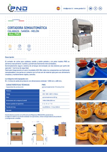 PWS &ndash; Ficha T&eacute;cnica
