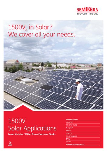 Flyer 1500V Solar Applications