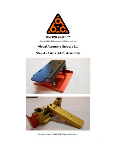 Step 4 - Z Axis (ZA-B) Assembly