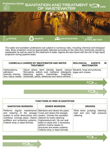 Profession Sheet - Sanitation and treatment of waste water