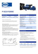 P1825-P2000E (1825-2000 kVA) Open Generator Set - 1