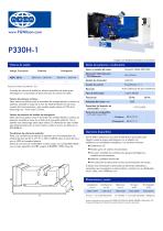 P330H-1 (330 kVA) 3 Phase Open Generator Set