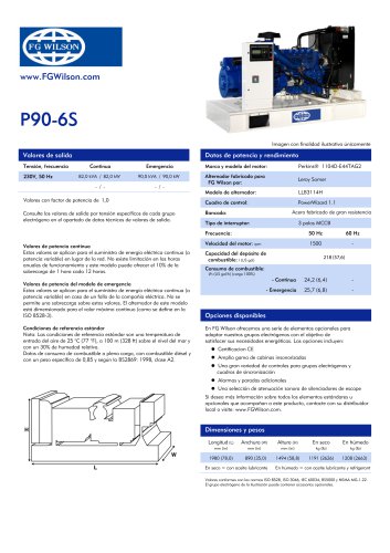 P90-6S 90 kVA Single Phase Open Generating Set