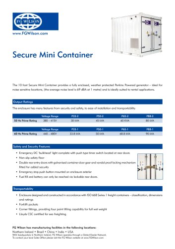 Secure Mini Container