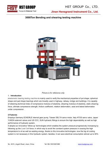 3000Ton Bending and shearing testing machine