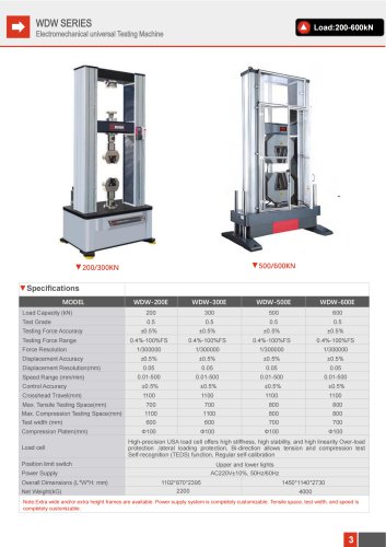 HST Electronic Universal Testing Machine WDW-200E WDW-300E WDW-500E WDW-600E