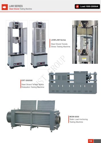 HST LEW And LAW Series Steel Strand Testing Machine